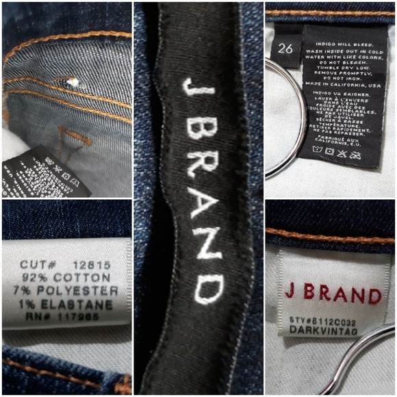 J Brand Distessed Blue Jeans - Picture 7 of 8